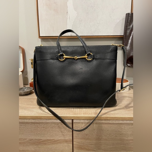 Gucci Horsebit Convertible Leather Tote - Picture 8 of 15